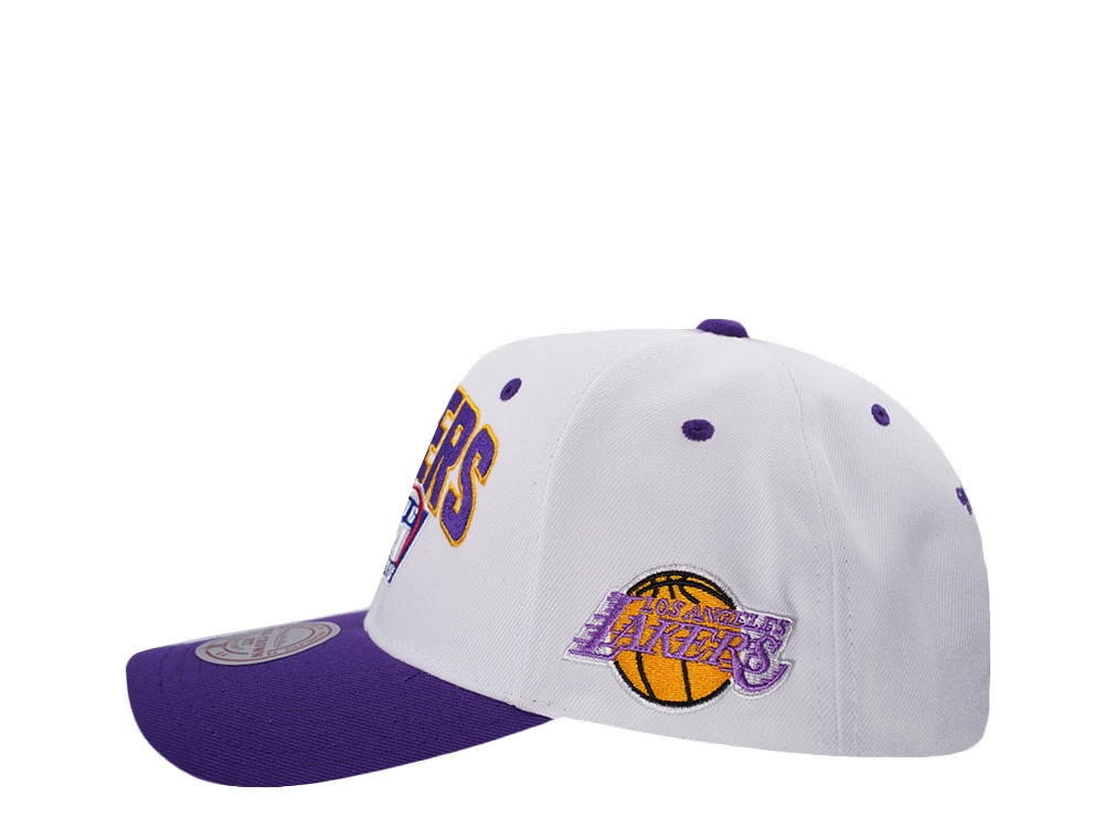 Mitchell & Ness Los Angeles Lakers NBA Playoffs 1996 Chrome Two Tone Editon Pro Crown Fit Snapback Cap