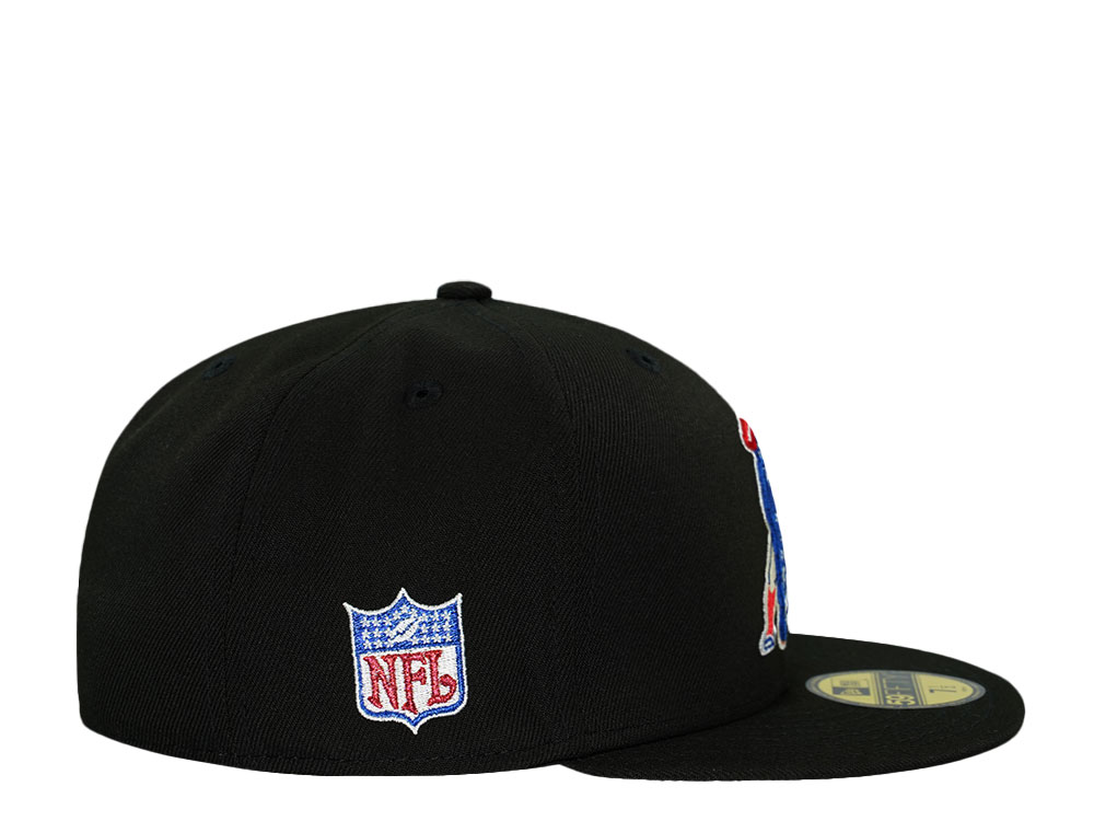 New Era New England Patriots Black Throwback Prime Edition 59Fifty Fitted Cap