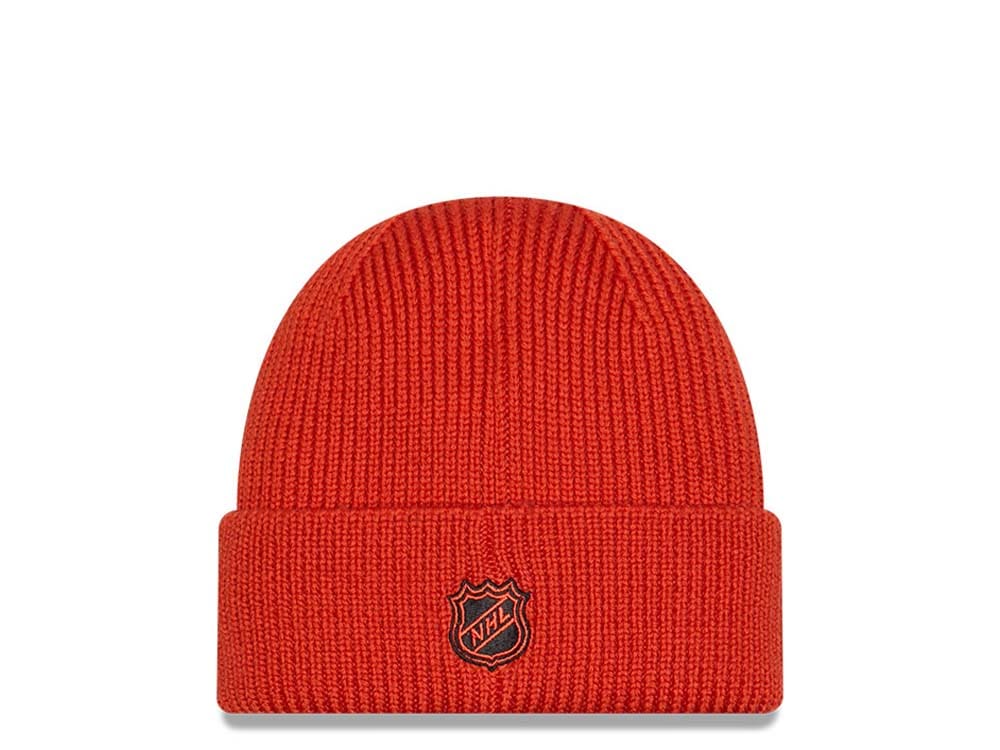 New Era Anaheim Ducks Skull Knit Orange Knit