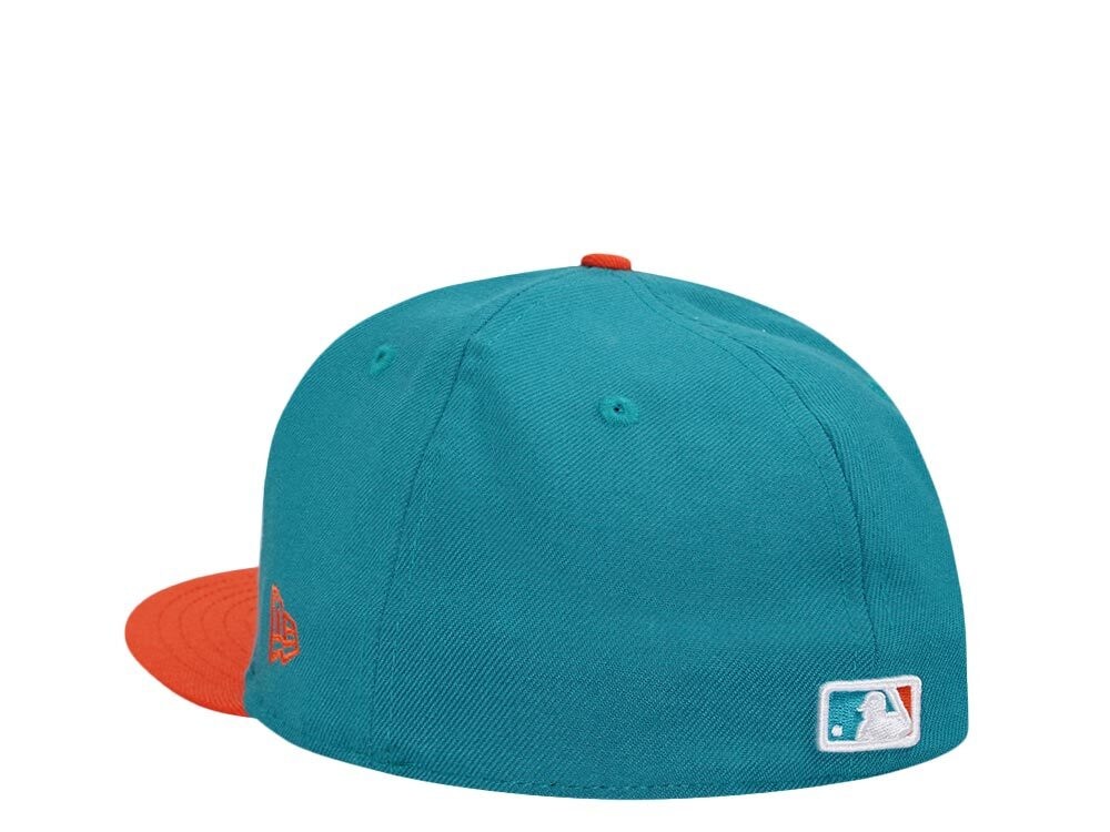 New Era Miami Marlins Teal Orange Two Tone Edition 59Fifty Fitted Cap