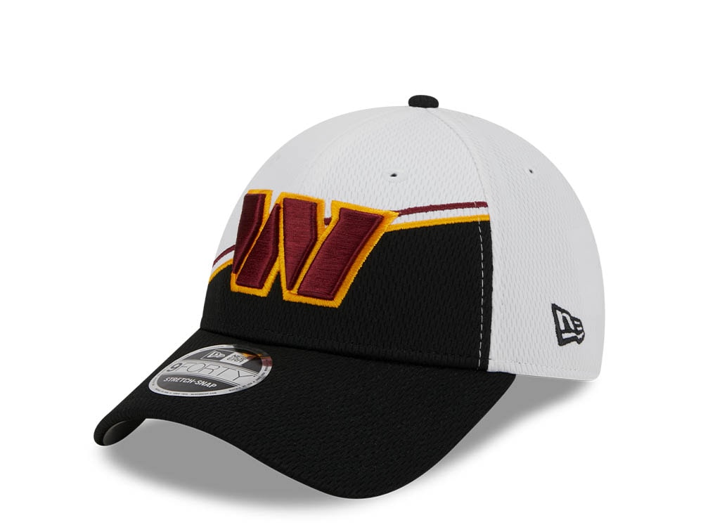 New Era Washington Commanders NFL Sideline 2023 Black White  9Forty Snapback Cap