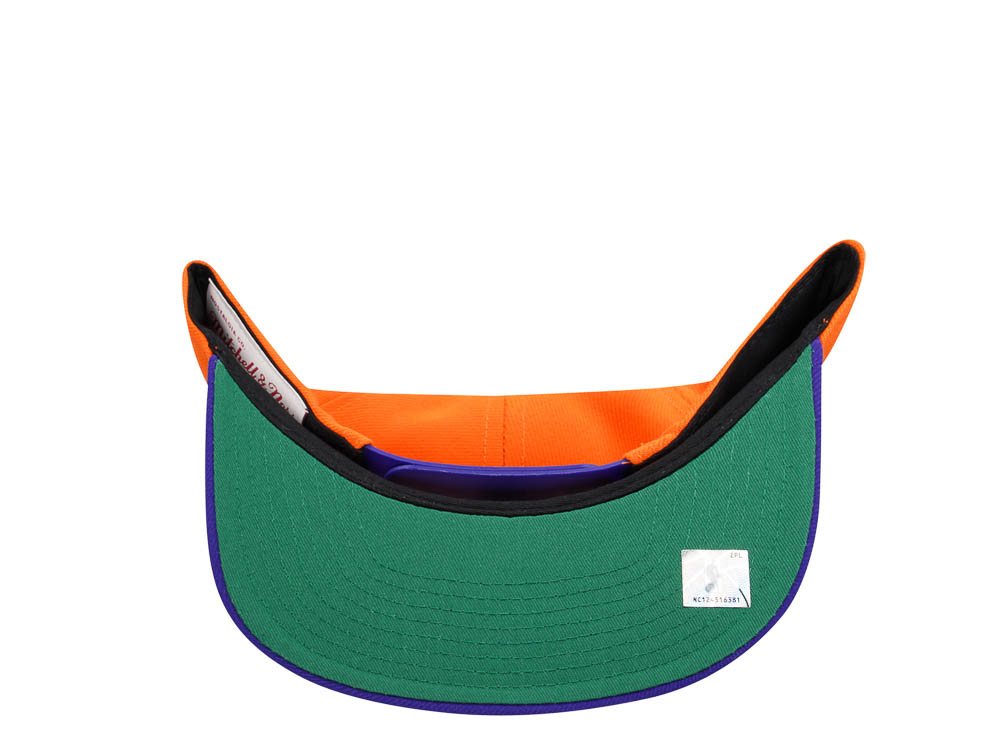 Mitchell & Ness Phoenix Suns Transcript Orange Two Tone Snapback Cap