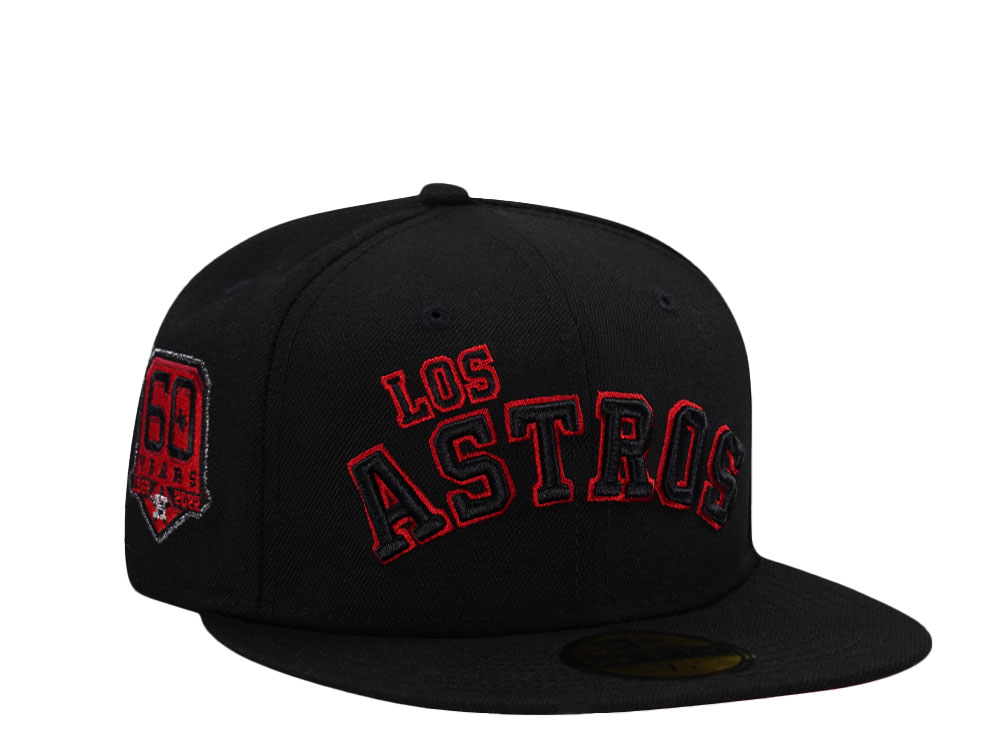 New Era Houston Astros 60 Years Black Red Prime Edition 59Fifty Fitted Cap
