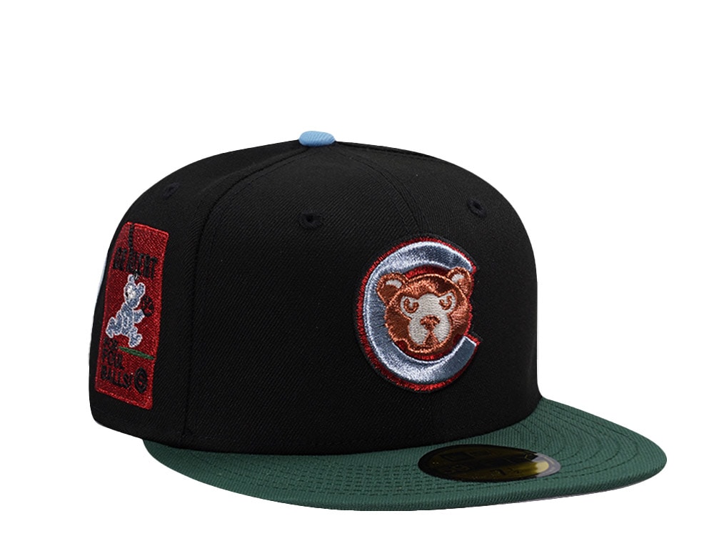 New Era Chicago Cubs Stay Alert Black Two Tone Edition 59Fifty Fitted Cap