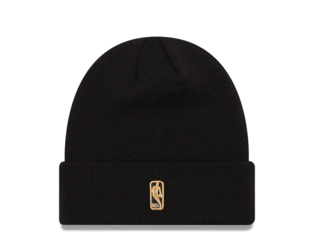 New Era Los Angeles Lakers Black and Gold Logo Knit