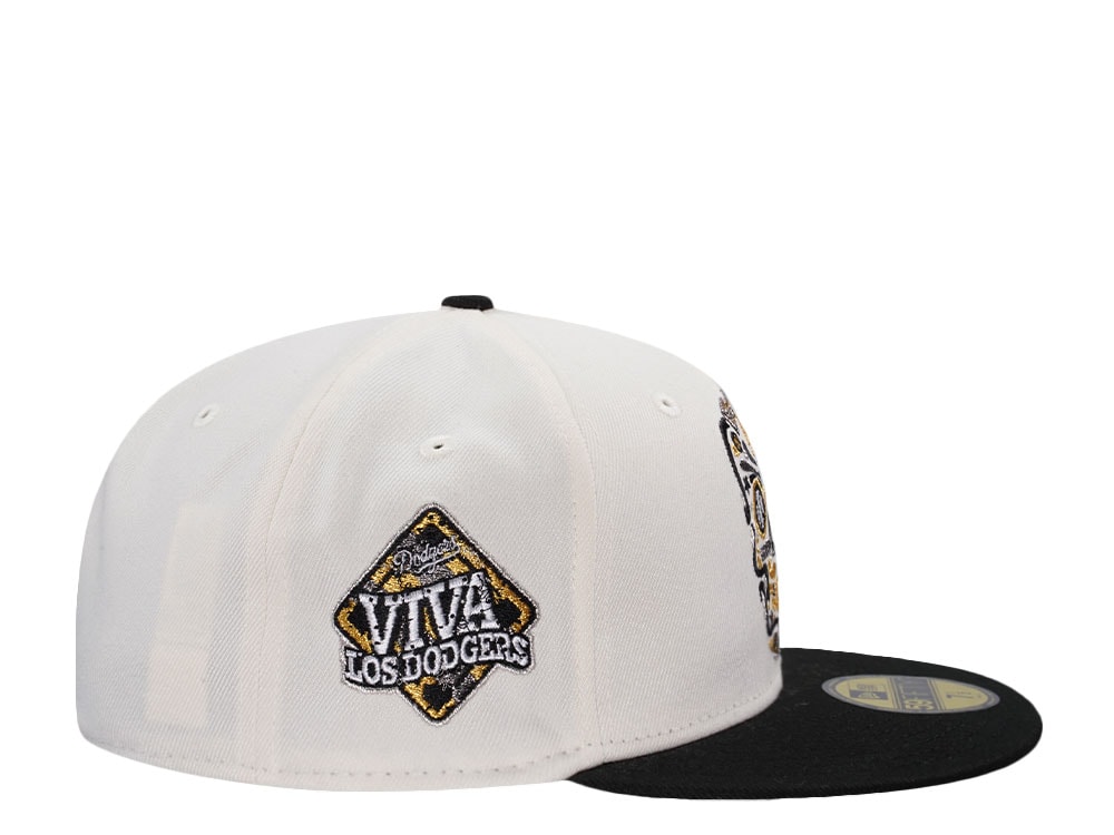 New Era Los Angeles Dodgers Viva Los Dodgers Skull Chrome Two Tone Edition 59Fifty Fitted Cap