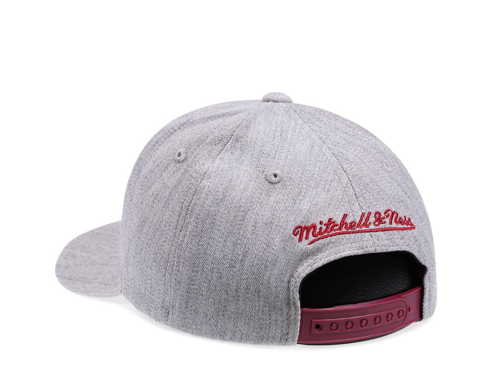 Mitchell & Ness Miami Heat Heather Red Line Flex Snapback Cap