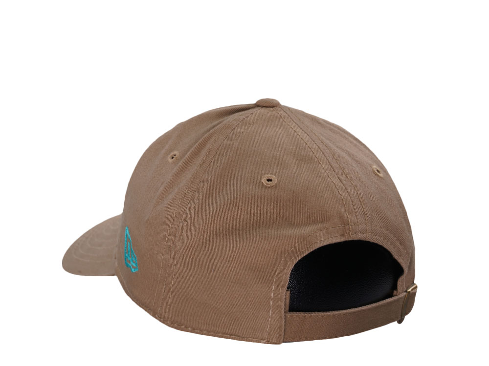 New Era Florida Marlins Khaki Casual Classic Edition Strapback Cap