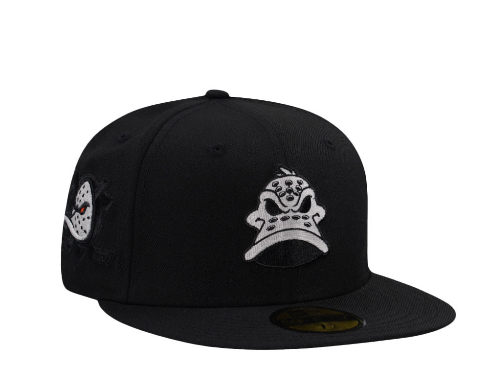 New Era Anaheim Ducks Blackout Glow Wool Edition 59Fifty Fitted Cap