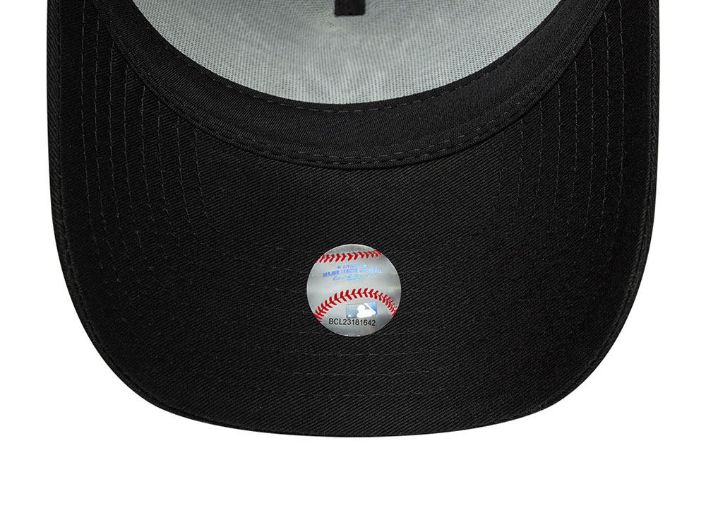 New Era New York Yankees Wordmark Black Prime Edition 9Forty A Frame Trucker Snapback Cap