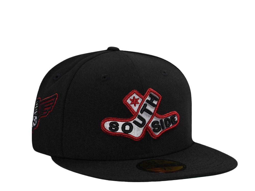 New Era Chicago White Sox City Connect Black Throwback Edition 59Fifty Fitted Cap