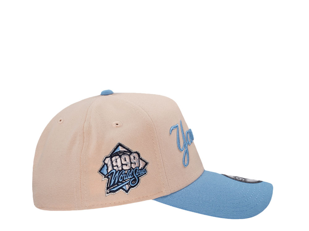 New Era New York Yankees World Series 1999 Mango Sky Edition 9Forty A Frame Snapback Cap