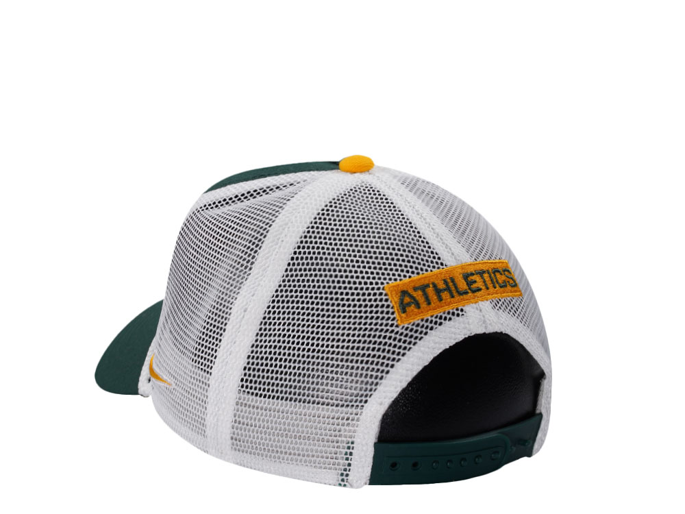Nike Oakland Athletics Primetime Dri-Fit Rise Green Edition Trucker Snapback Cap