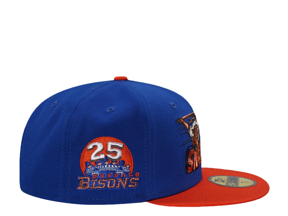 New Era Buffalo Bisons 25th Anniversary Blue Two Tone Edition 59Fifty Fitted Cap