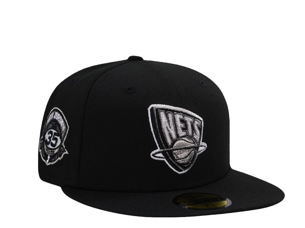 New Era New Jersey Nets 35th Anniversary Black Prime Edition 59Fifty Fitted Cap