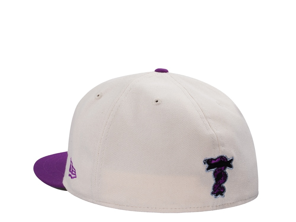 New Era Topperzstore Muertos Lady Light Cream Two Tone Edition 59Fifty Fitted Cap