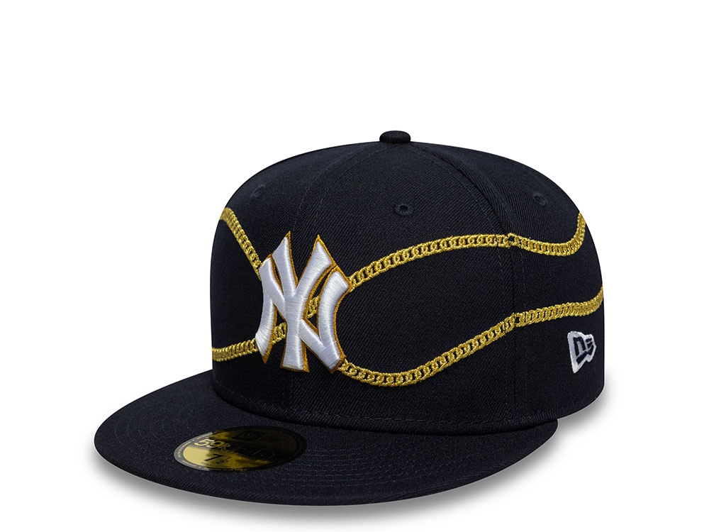 New Era New York Yankees Chain Wrap Navy Edition 59Fifty Fitted Cap