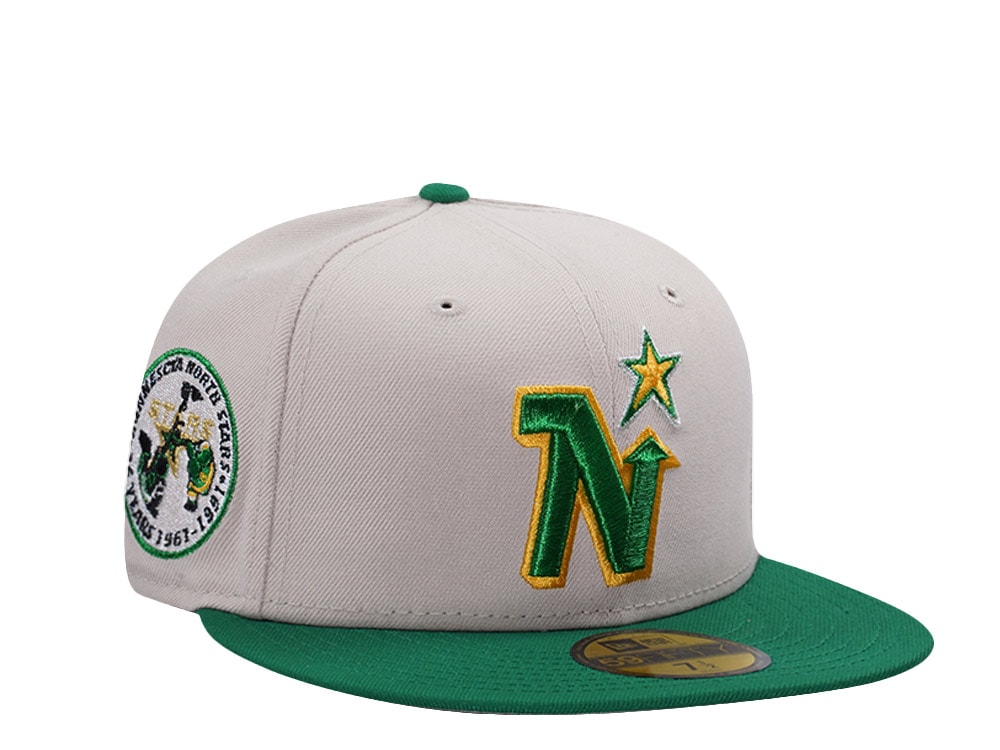 New Era Minnesota North Stars 25th Anniversary Stone Two Tone Edition 59Fifty Fitted Cap