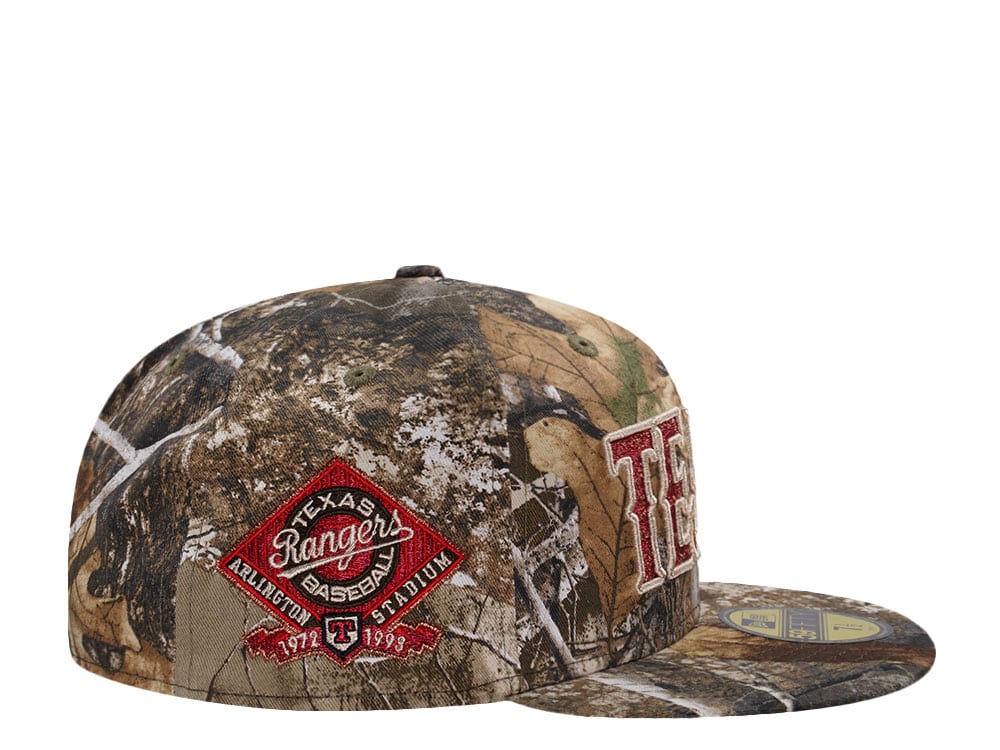 New Era Texas Rangers Arlington Stadium Realtree Prime Edition 59Fifty Fitted Cap