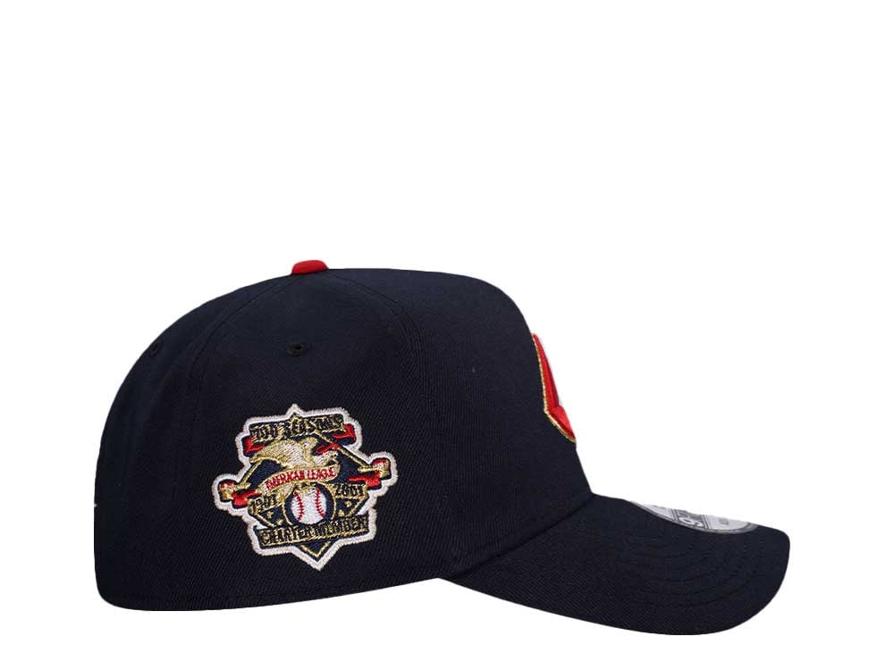 New Era Cleveland Indians American League Throwback Edition 9Forty A Frame Snapback Cap