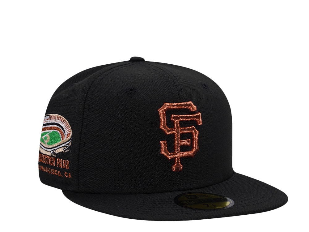 New Era San Francisco Giants Candlestick Park Black Copper Throwback Edition 59Fifty Fitted Cap