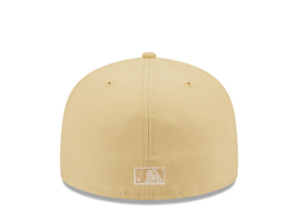 New Era Atlanta Braves 150th Anniversary Raffia Front Vegas Gold Edition 59Fifty Fitted Cap