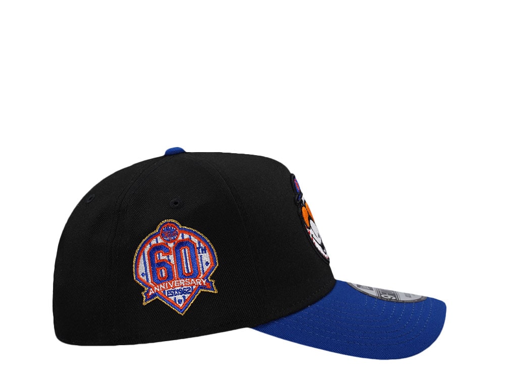 New Era New York Mets 60th Anniversary  Black Two Tone Edition 9Forty A Frame Snapback Cap