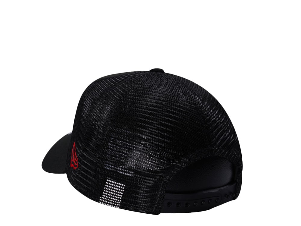 New Era Detroit Tigers Black And Red Edition 9Forty A Frame Trucker Snapback Cap