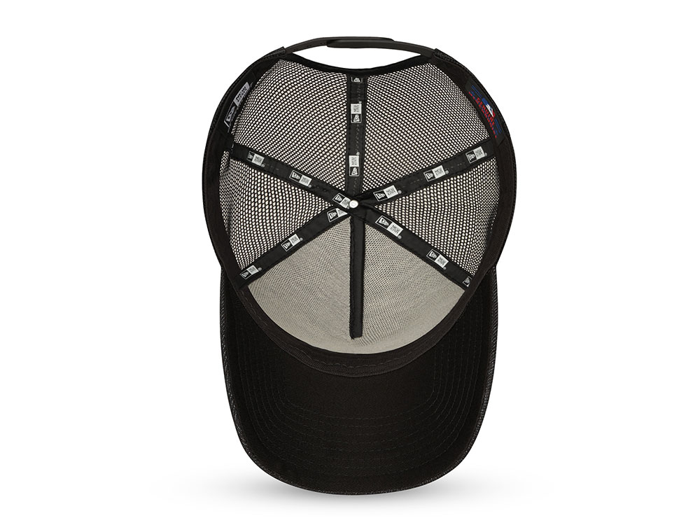 New Era Los Angeles Dodgers Black Graphite A Frame Trucker Snapback Cap