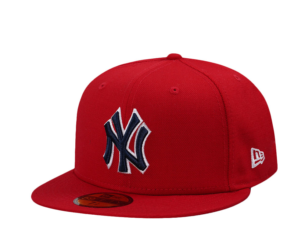 New Era New York Yankees Red Wool Prime Edition 59Fifty Fitted Cap