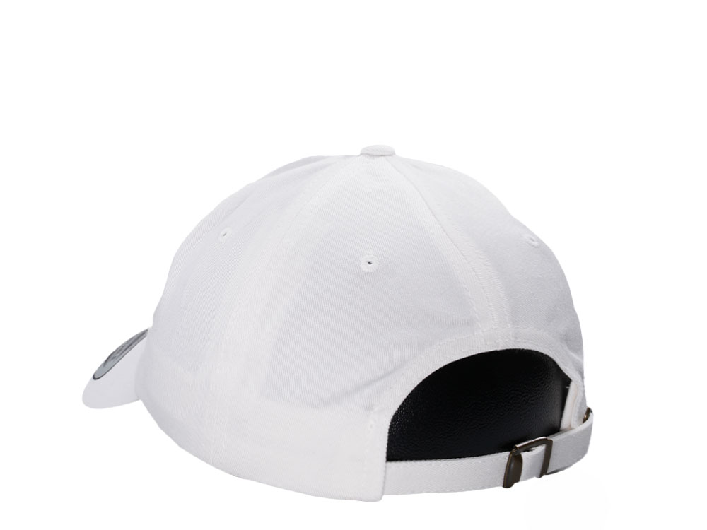 Yupoong Basic White Low Profile Strapback Cap