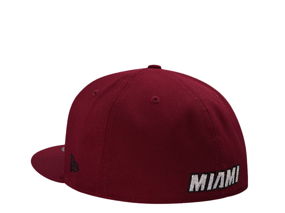 New Era Miami Heat NBA Finals 2006 Maroon Metallic Edition 59Fifty Fitted Cap