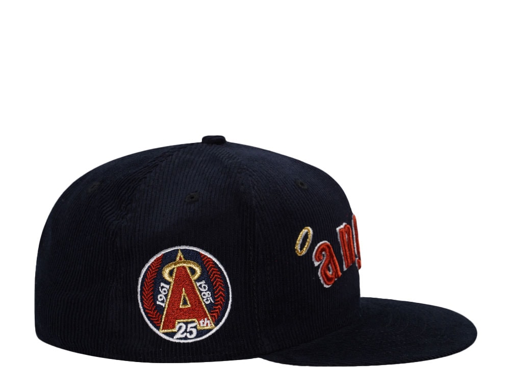 New Era California Angels 25th Anniversary Corduroy Throwback Edition 59Fifty Fitted Cap