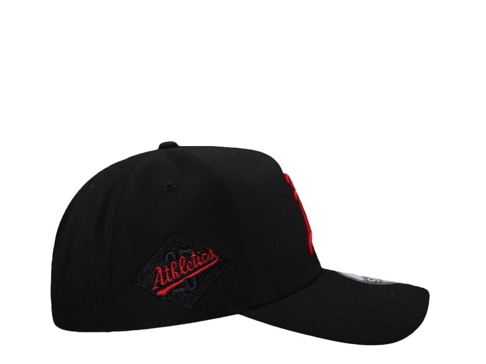 New Era Oakland Athletics 25th Anniversary Black And Red 9Forty A Frame Snapback Cap