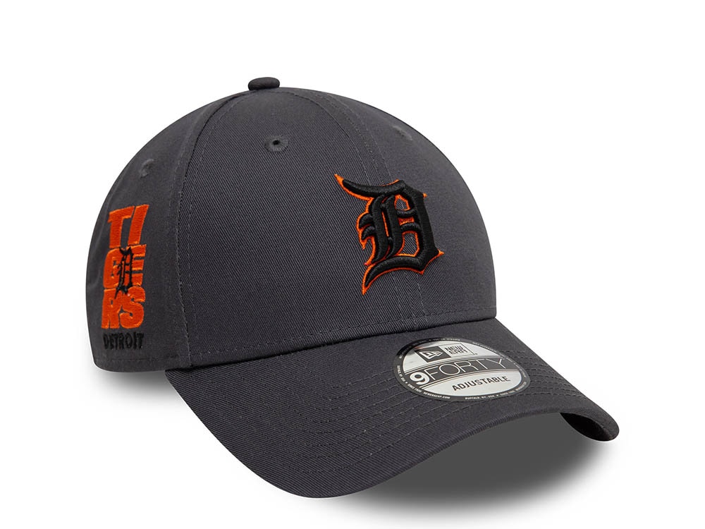New Era Detroit Tigers MLB Patch Gray 9Forty Strapback Cap