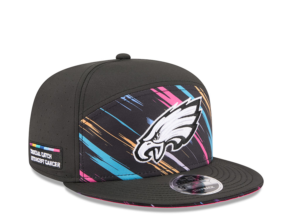 New Era Philadelphia Eagles Crucial Catch 2026 Black Edition 9Fifty Split Panel Snapback Cap