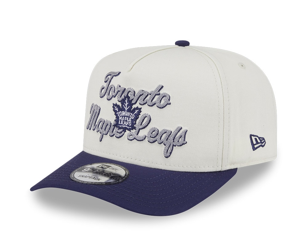 New Era Toronto Maple Leafs Chainstitch 9Fifty A Frame Snapback Cap