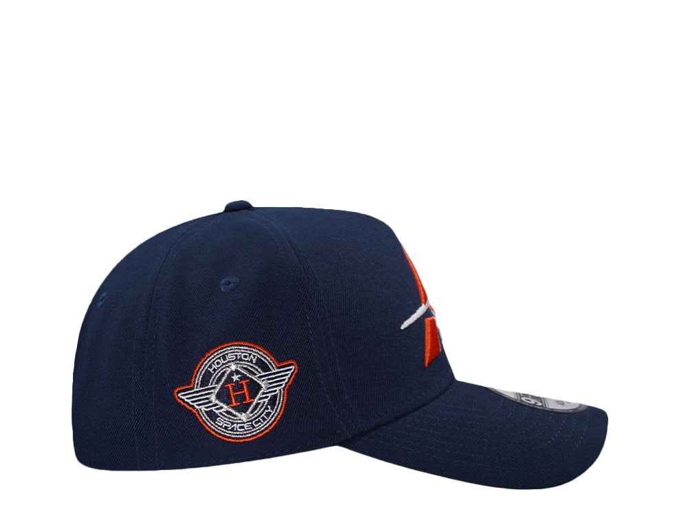 New Era Houston Astros Spacecity Navy Prime Edition 9Forty A Frame Snapback Cap