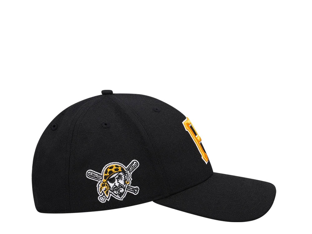 47Brand Pittsburgh Pirates Black Sure Shot MVP Snapback Cap