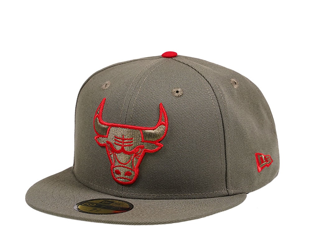 New Era Chicago Bulls Hot and Spicy Olive Edition 59Fifty Fitted Cap