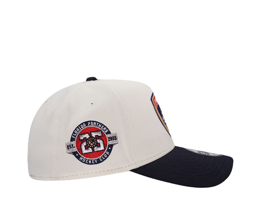 New Era Florida Panthers 25th Anniversary Chrome Two Tone Edition 9Forty A Frame Snapback Cap