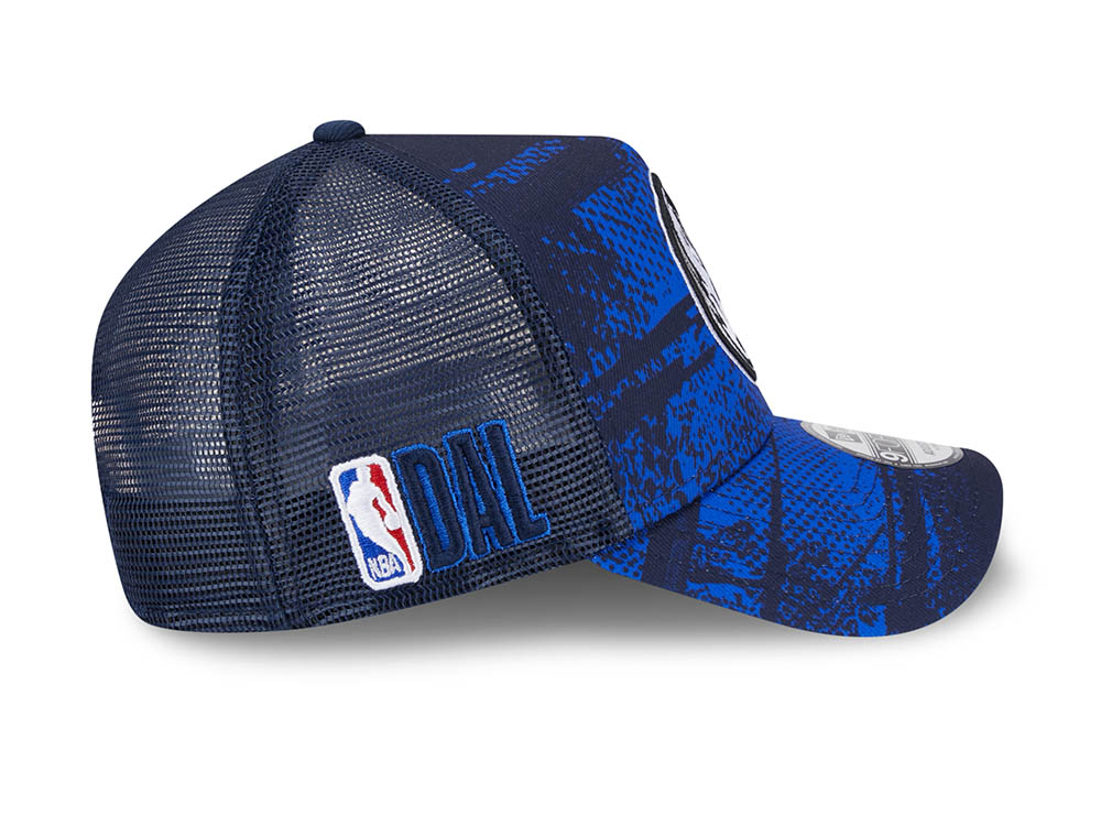 New Era Dallas Mavericks NBA Tip Off 2024 Trucker 9Forty A Frame Snapback Cap
