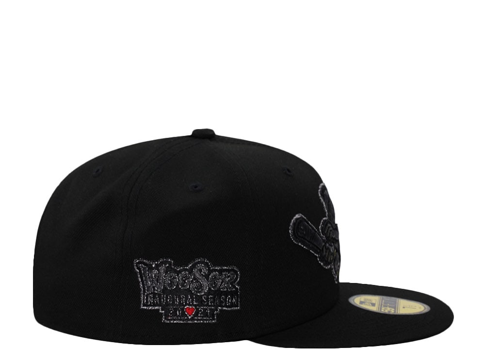 New Era Worcester Red Sox Inaugural Season Blackout Prime Edition 59Fifty Fitted Cap