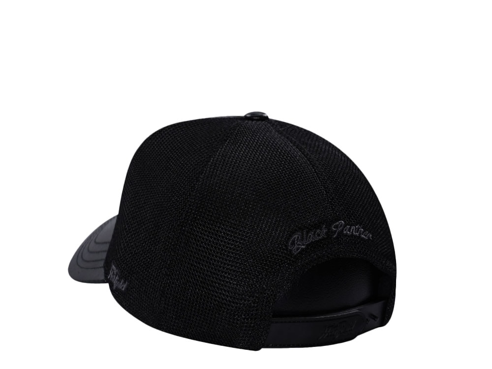 Hatfield Black Panther Black Trucker Snapback Cap