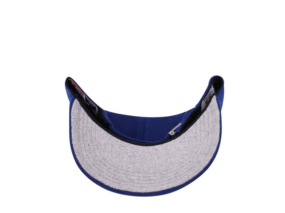 American Needle Winnipeg Jets Blue Curved Archive Wool Strapback Cap