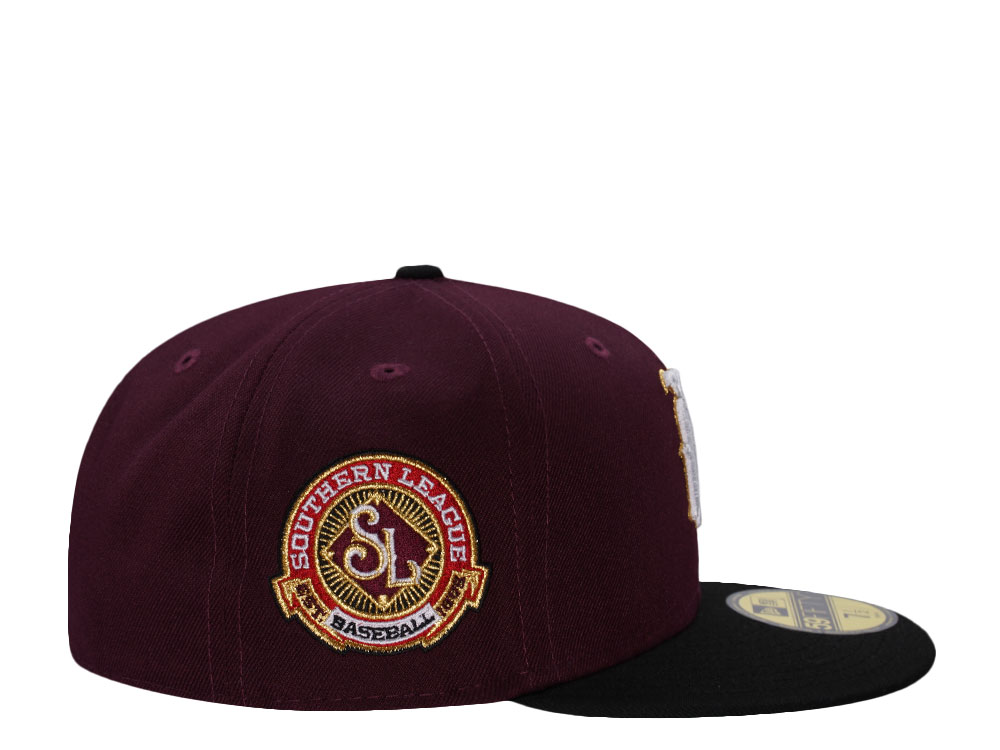 New Era Birmingham Barons Southern League Baseball Maroon Two Tone Edition 59Fifty Fitted Cap