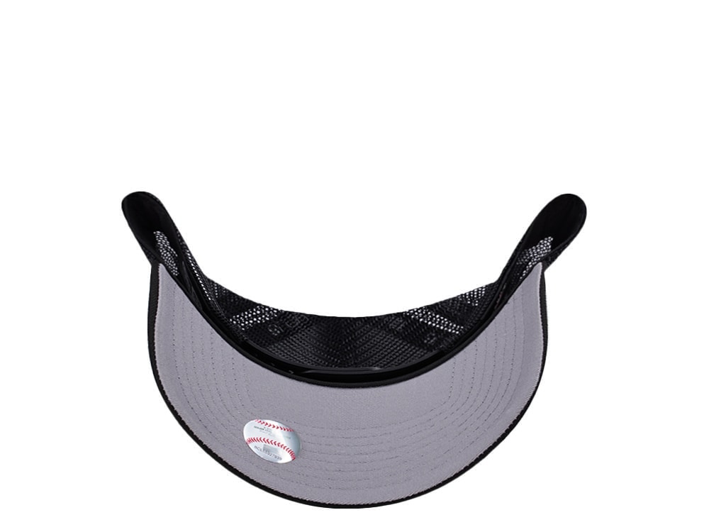 New Era Los Angeles Dodgers Micro Logo Black Edition 9Forty A Frame Trucker Snapback Cap