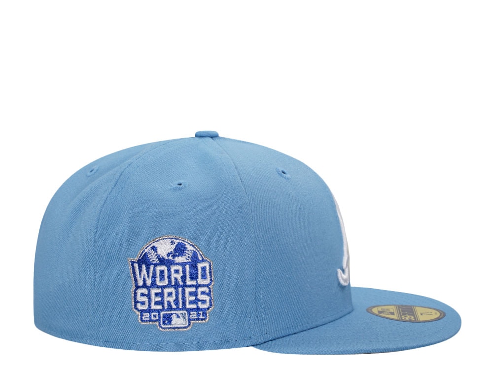 New Era Atlanta Braves World Series 2021 Fresh Blue Prime Edition 59Fifty Fitted Cap