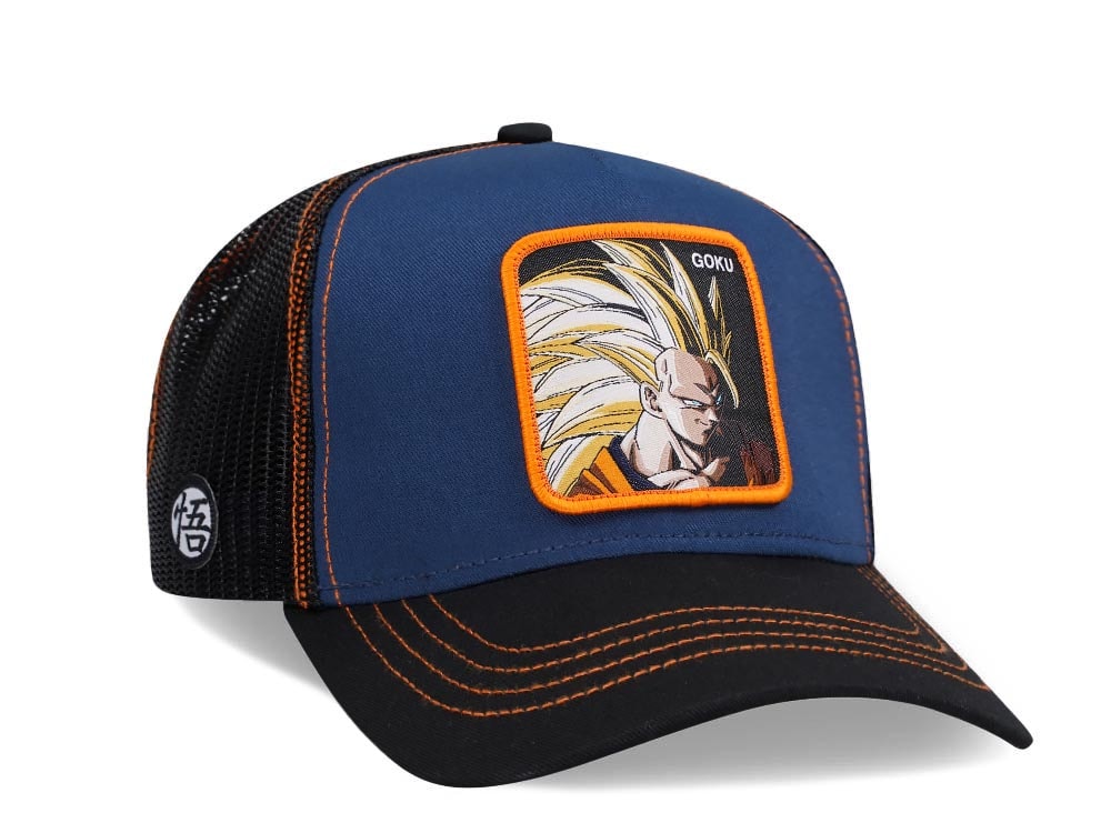 Capslab Dragon Ball Z Goku Blue/Black Trucker Snapback Cap