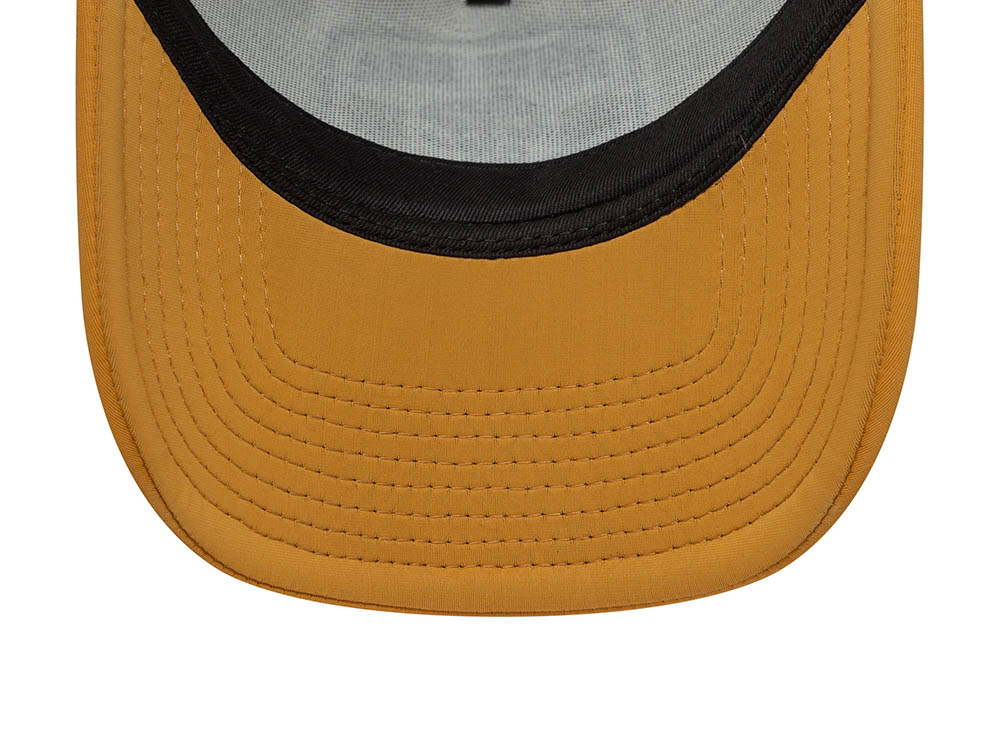 New Era Graphic Patch Beige 9Forty A Frame Trucker Snapback Cap